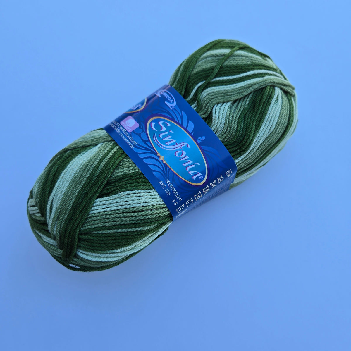 VARIEGATED and Solids Sinfonia Cotton Yarn,  Crochet Knitting Yarn, DK Sportweight