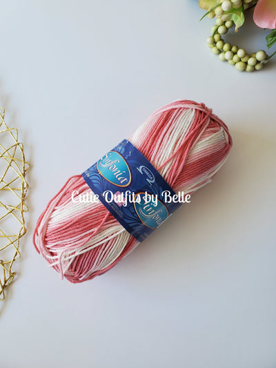 Omega Sinfonia Cotton Yarn Variegated Soft Cotton Yarn, Dk Yarn, Knitting Yarn, Crochet Cotton Yarn