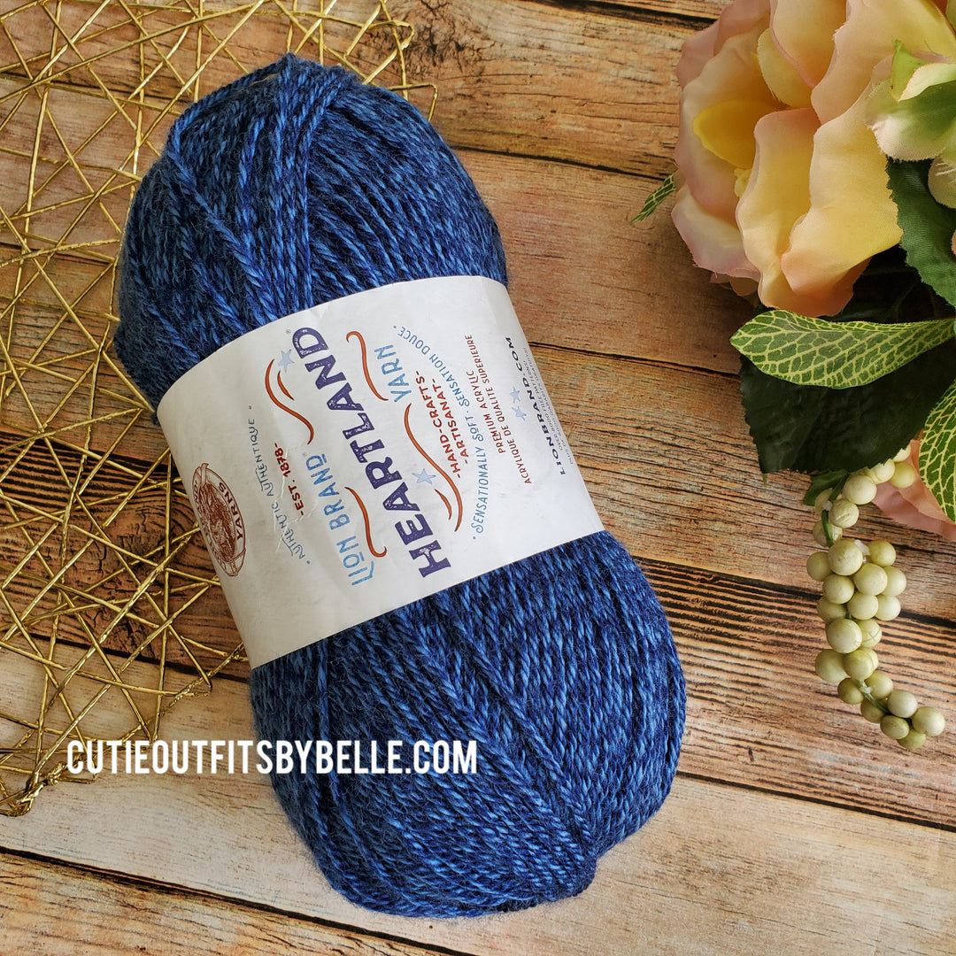 Hearland Lion Brand Yarn, Soft Acrylic Yarn, Worsted Wright Yarn, Knitting Yarn, Crochet Yarns