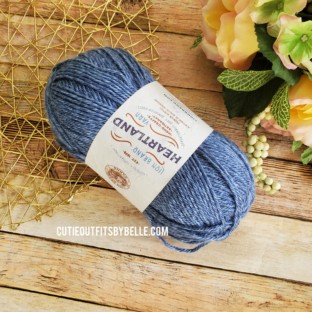 Hearland Lion Brand Yarn, Soft Acrylic Yarn, Worsted Wright Yarn, Knitting Yarn, Crochet Yarns