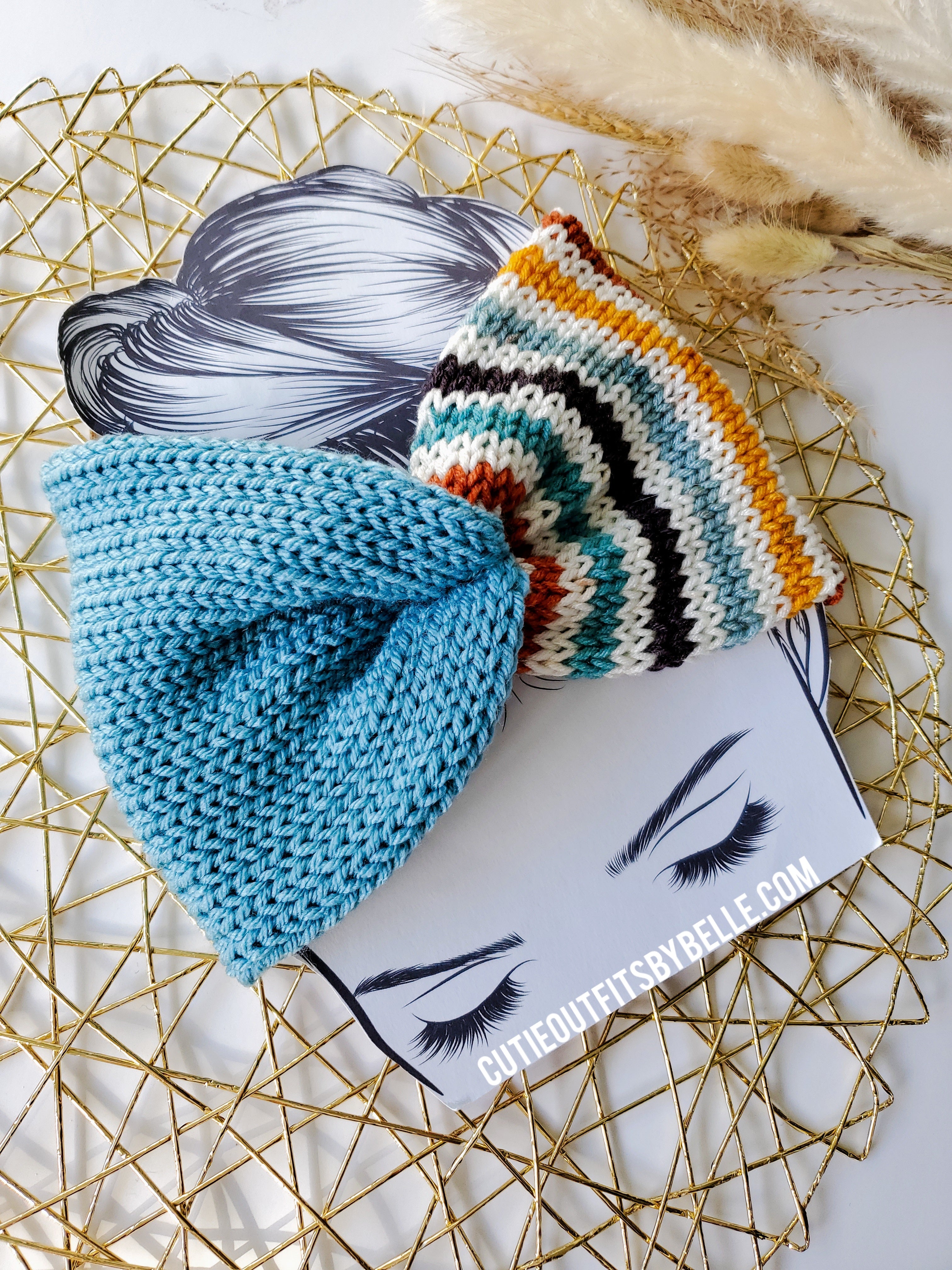 Teal Earwarmer, Fall Knitted Earwarmer, Twisted Women Headband