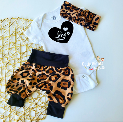 Cheetah newborn coming home outfit