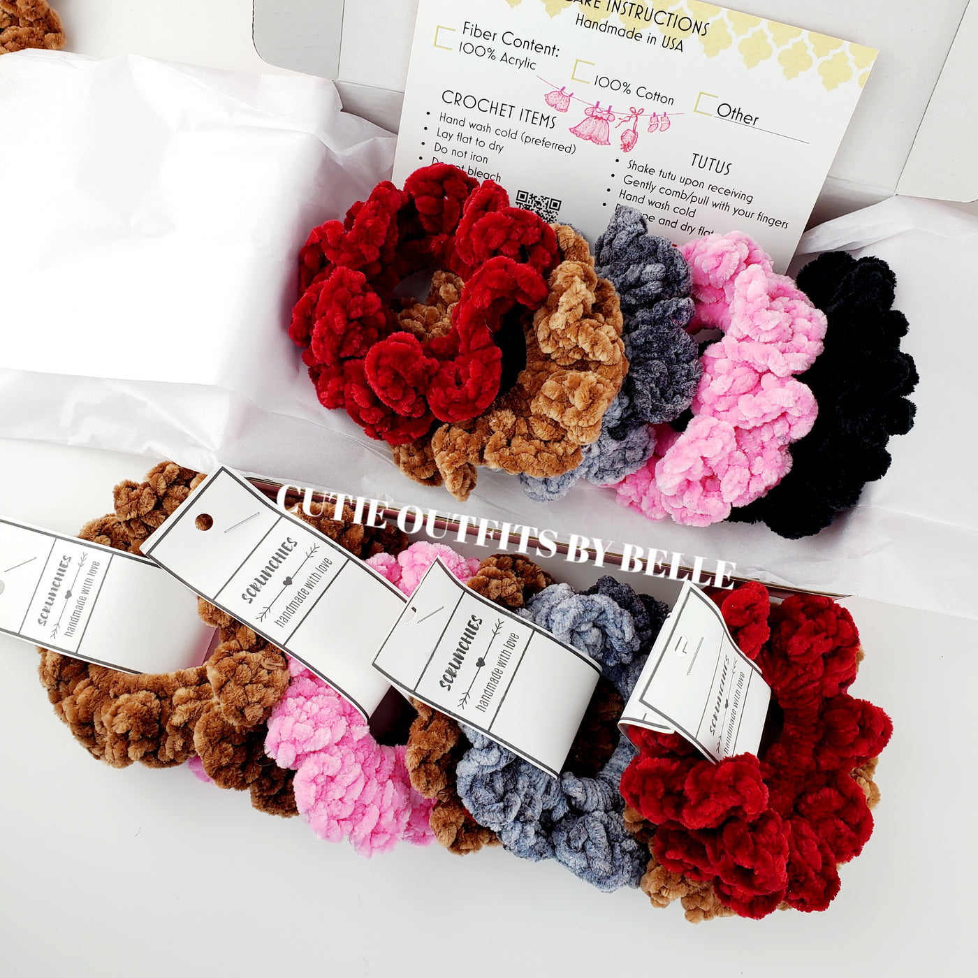 Crochet Hair Scrunchies, Hair Scrunchie For Women, Crochet Hair Accessories, Gift for Her
