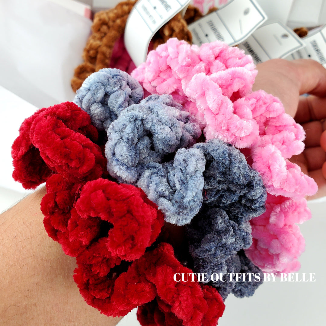 1 Crochet Hair Scrunchie, Hair Scrunchie For Women, Crochet Hair Accessories, Gift for Her