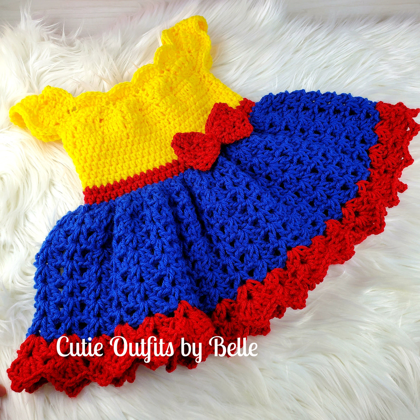 3-6 months crochet baby dress pattern