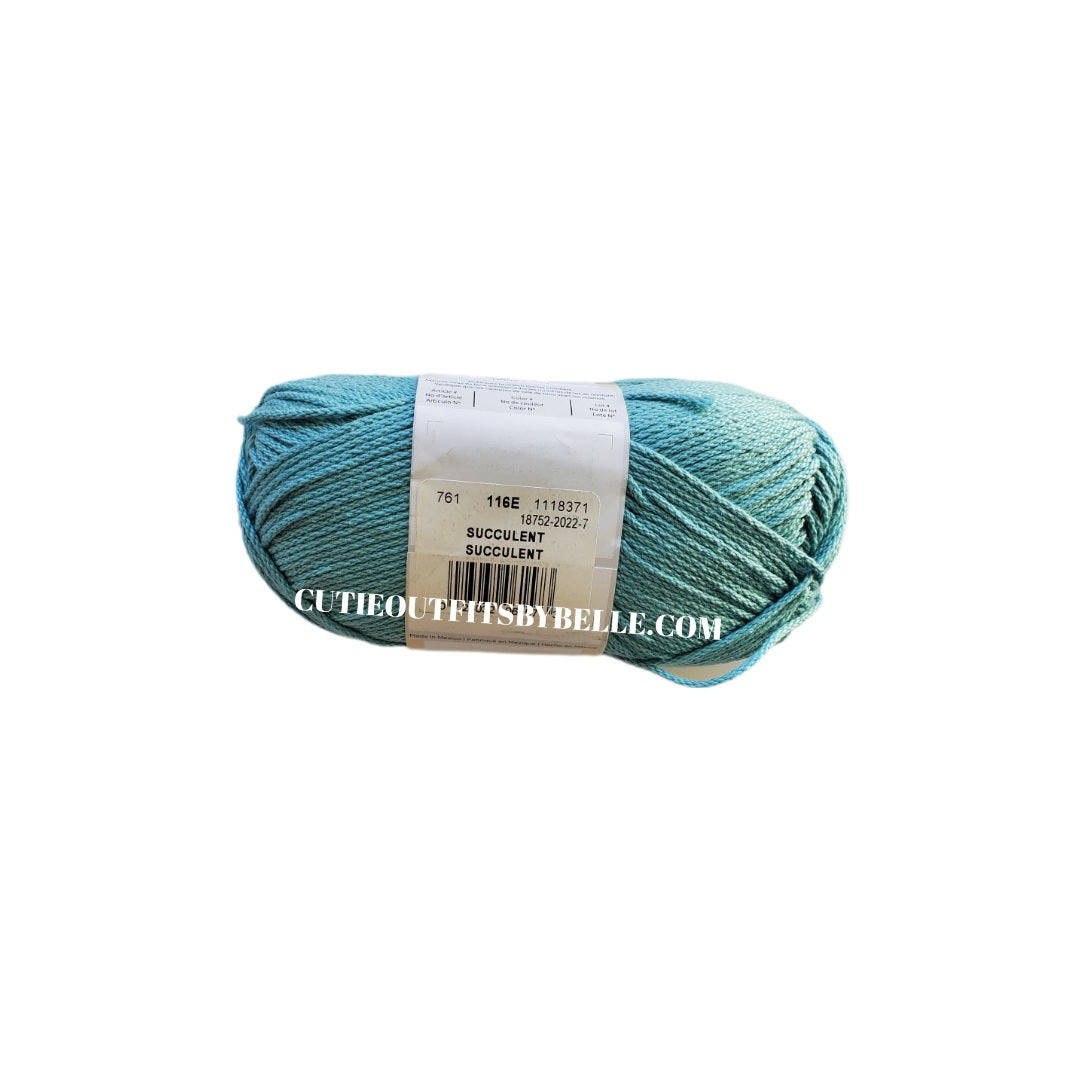 Lion Brand 24/7 Cotton Yarn Succulent