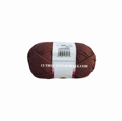 Coffee Beans Lion Brand 24/7 Cotton Yarn