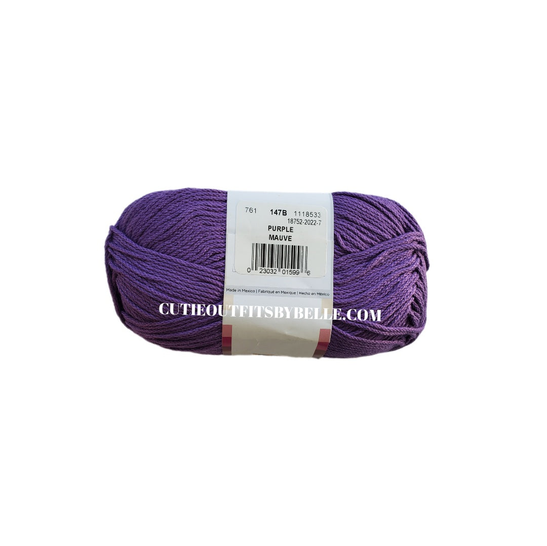 Purple Lion Brand 24/7 Cotton Yarn