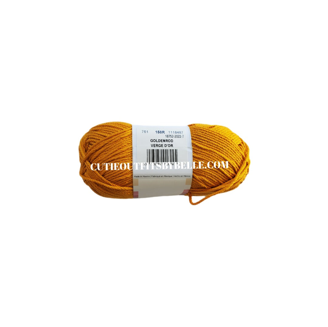 Goldenrod Lion Brand 24/7 Cotton Yarn