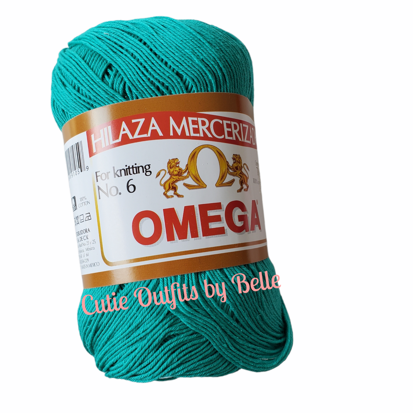 Omega Cotton Thread, Cotton Omega #6 Thread, 100% Mercerized, Knitting Thread