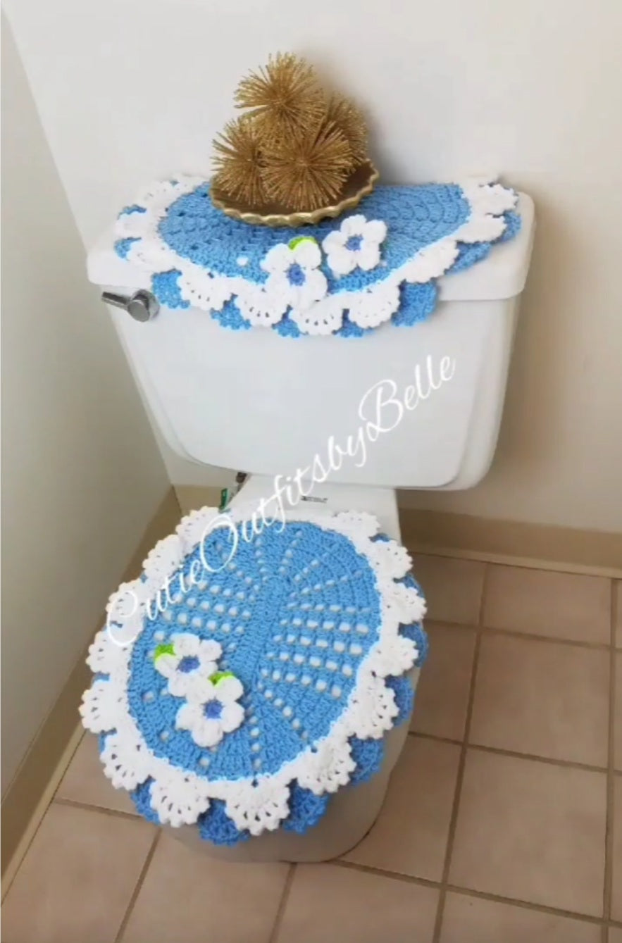 Baby Blue Toilet Seat Cover, Lid Cover for Toilet Seat