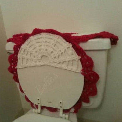 crochet bathroom set