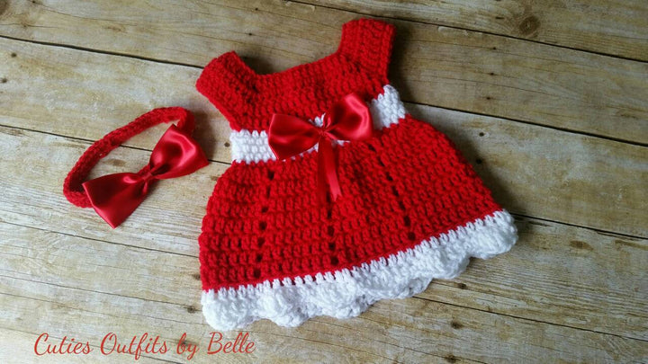 Red Baby Dress, Take Home Baby Outfit, Coming Home Dress, Infant Outfits, Crochet Newborn Outfit