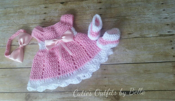 Red Baby Dress, Take Home Baby Outfit, Coming Home Dress, Infant Outfits, Crochet Newborn Outfit