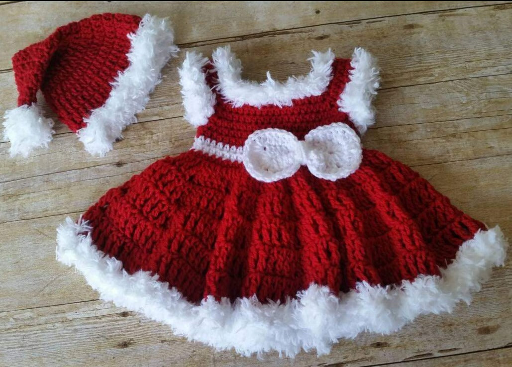 red baby dress