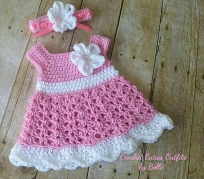 3-6 Months Crochet Baby Dress Pattern, Almost Free Crochet Pattern, Baby Dress Pattern