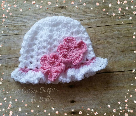 Crochet Baby Hat Pattern, Almost Free Crochet Pattern, Newborn Baby Hat Pattern, Baby Hat Pattern Only, Pattern Instant Download, Easy