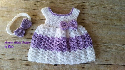 Crochet Baby Dress Pattern, White Crochet Pattern, Newborn Baby Dress Pattern, Baby Dress Pattern Only, Crochet Pattern, Instant Download