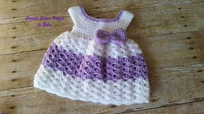 Crochet Baby Dress Pattern, White Crochet Pattern, Newborn Baby Dress Pattern, Baby Dress Pattern Only, Crochet Pattern, Instant Download