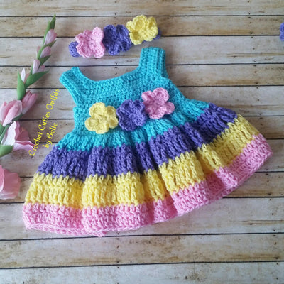 easter crochet baby dress pattern