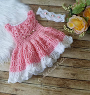 Crochet Baby Dress Pattern, Almost Free Crochet Pattern, 0-3 Months Baby Dress Pattern