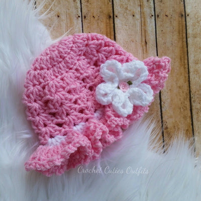 Crochet Baby Sweater and Hat, Newborn Baby Hat