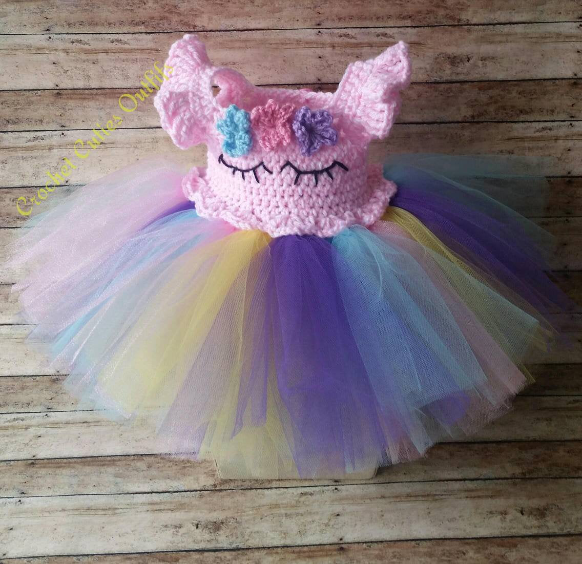Yellow Baby Dress, Crochet Baby Dress, Newborn Tutu Outfit – Cutie Outfits by Belle