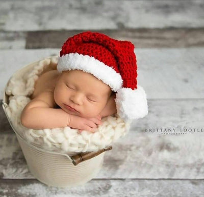 christmas crochet baby hat