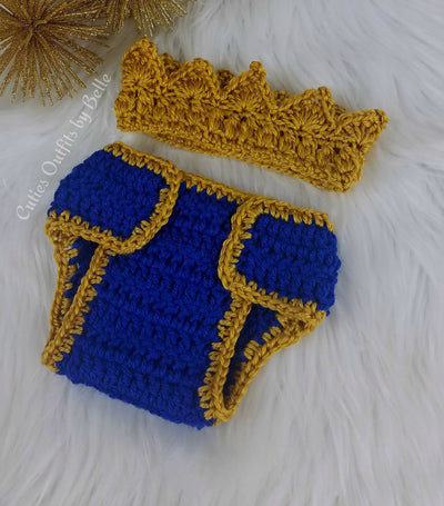 Baby Boy Outfit, Newborn Baby Boy, Newborn Infant Outfit, Crochet Baby King